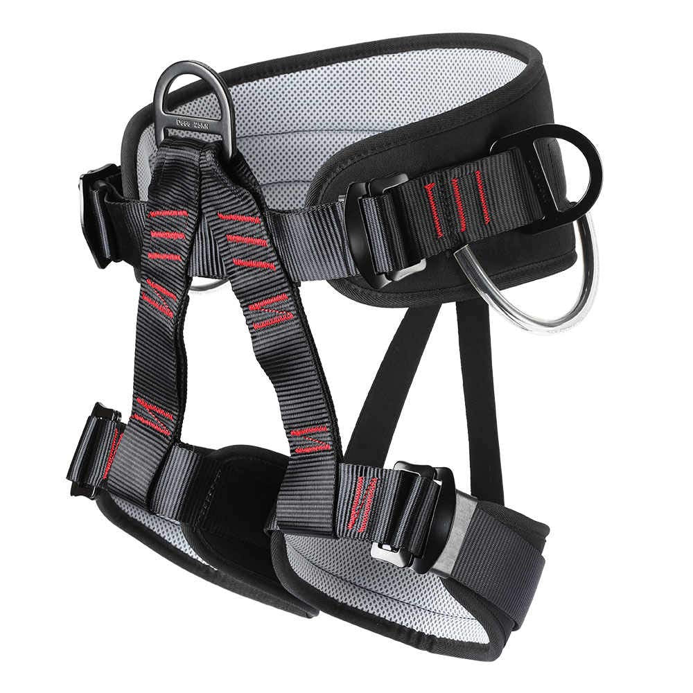 HandAcc Climbing belts, Thicken Professional Safety Belt for Caving Rock Climbing Fire Rescuing Rappelling Tree and Outdoor Adventure Activities