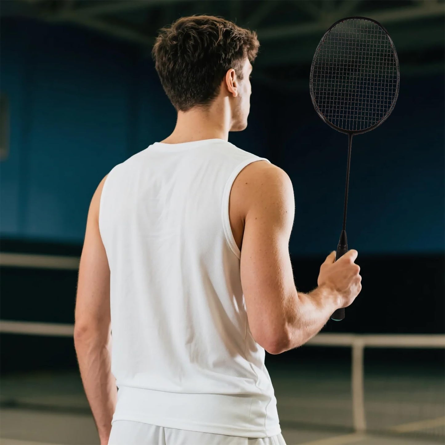 Badminton Rackets,Badminton Racket Set,All Carbon Fiber One-Piece Ultra Light 82g Offensive Balanced Blade Training Racket,Including 2 Rackets,2 Shuttlecocks,and 1 Ball Bag