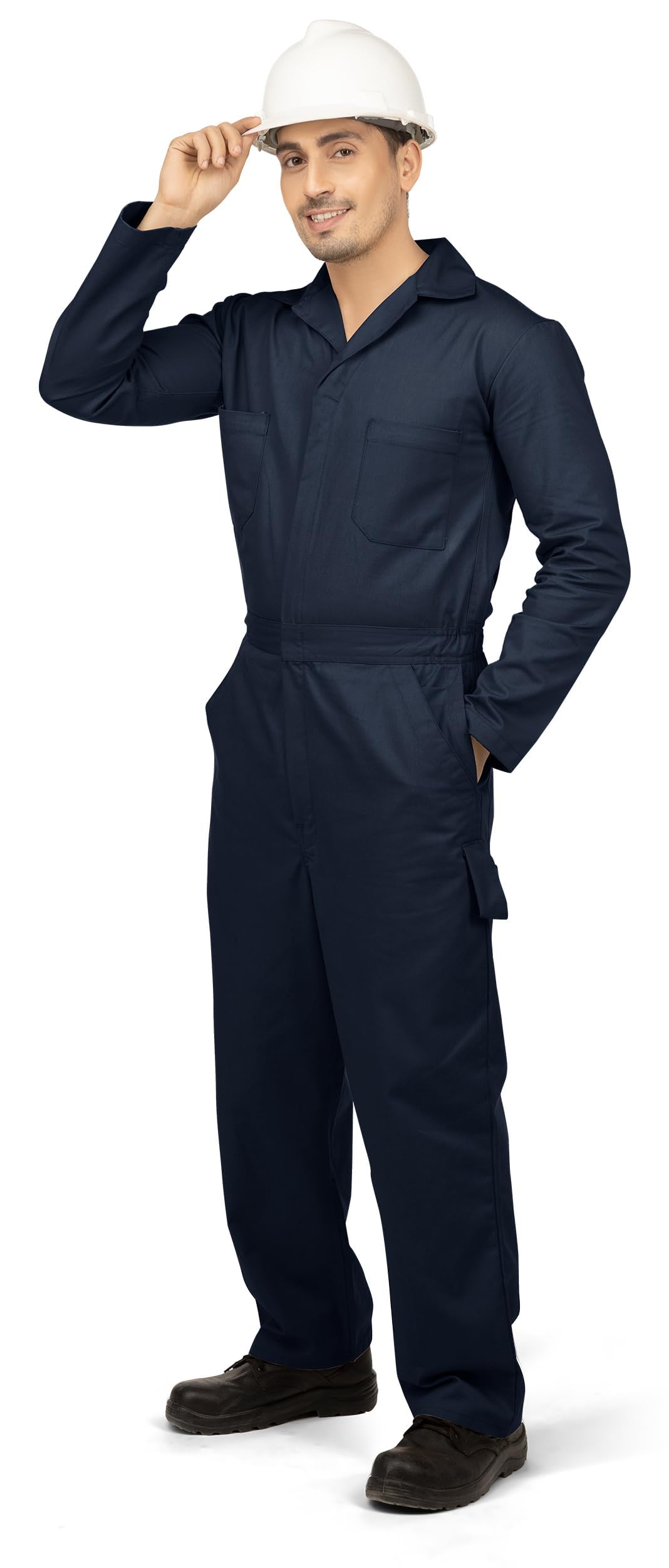 NY Threads Men’s Twill Coverall Relaxed Fit Long Sleeve Utility Work Wear