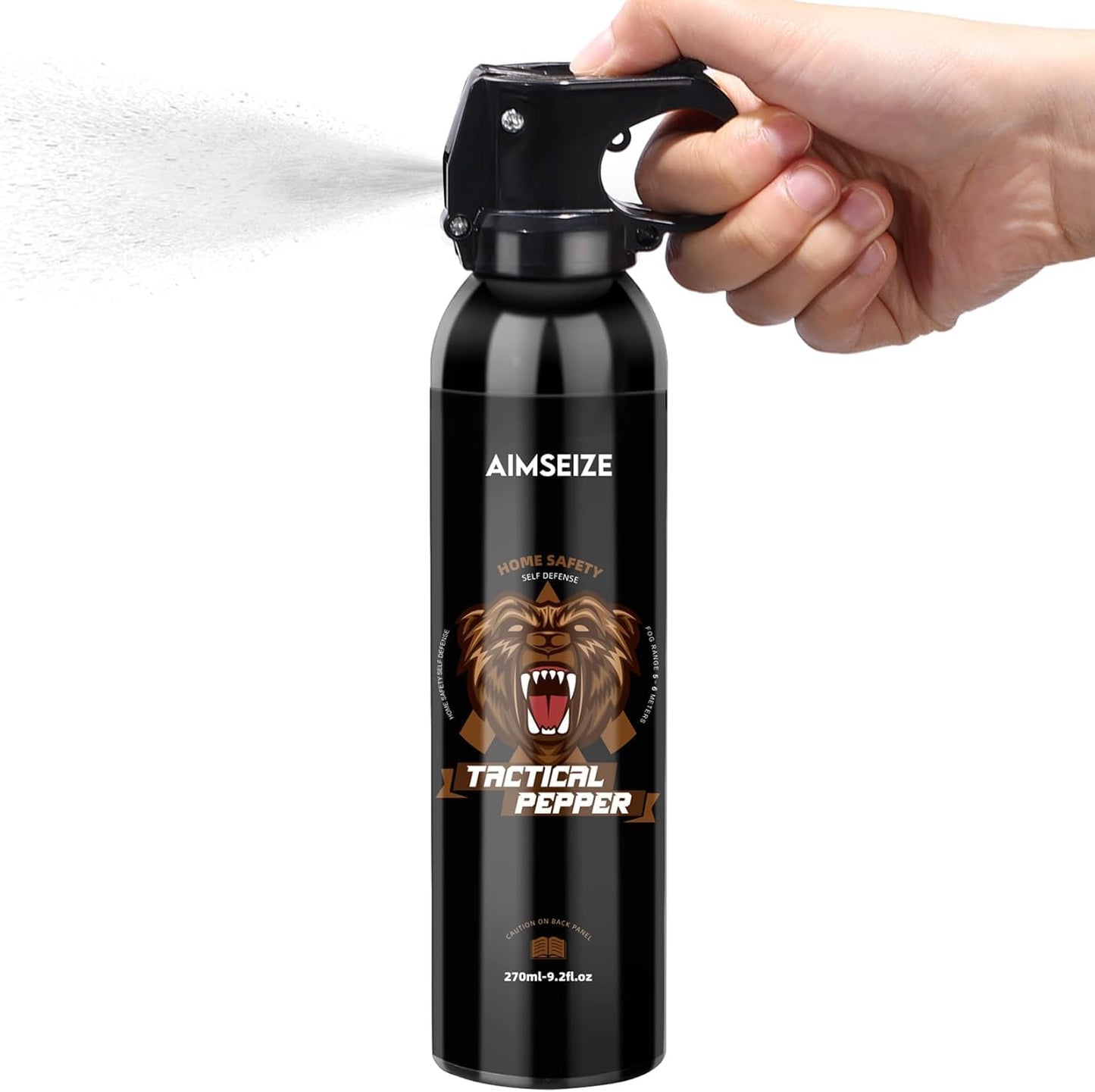 AIMSEIZE Pepper Spray for Hiking Maximum Strength Pepper Gel Outdoor Personal Protection 9.2fl Oz