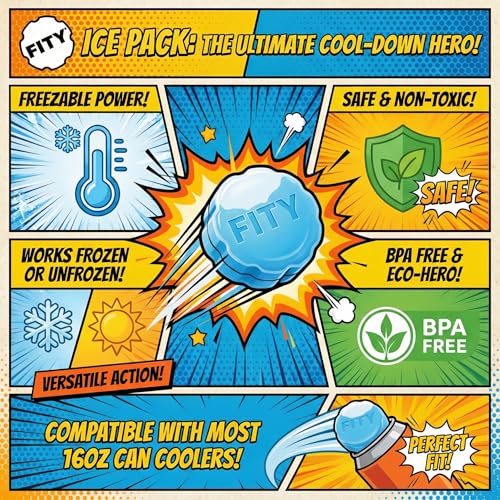 FITY Freeze Ice Pack 2-Pack – Multi-Use Freezable for Tumblers, Lunch