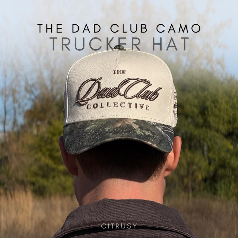 Vintage Mom & Dad Trucker Hats | Men & Women | Dad Hat Mama Hats for Boys | Kids Grandpa Boy Mom Girl Dad Hats | Country Western | Cotton | Snapback (Dad Club | Camo)