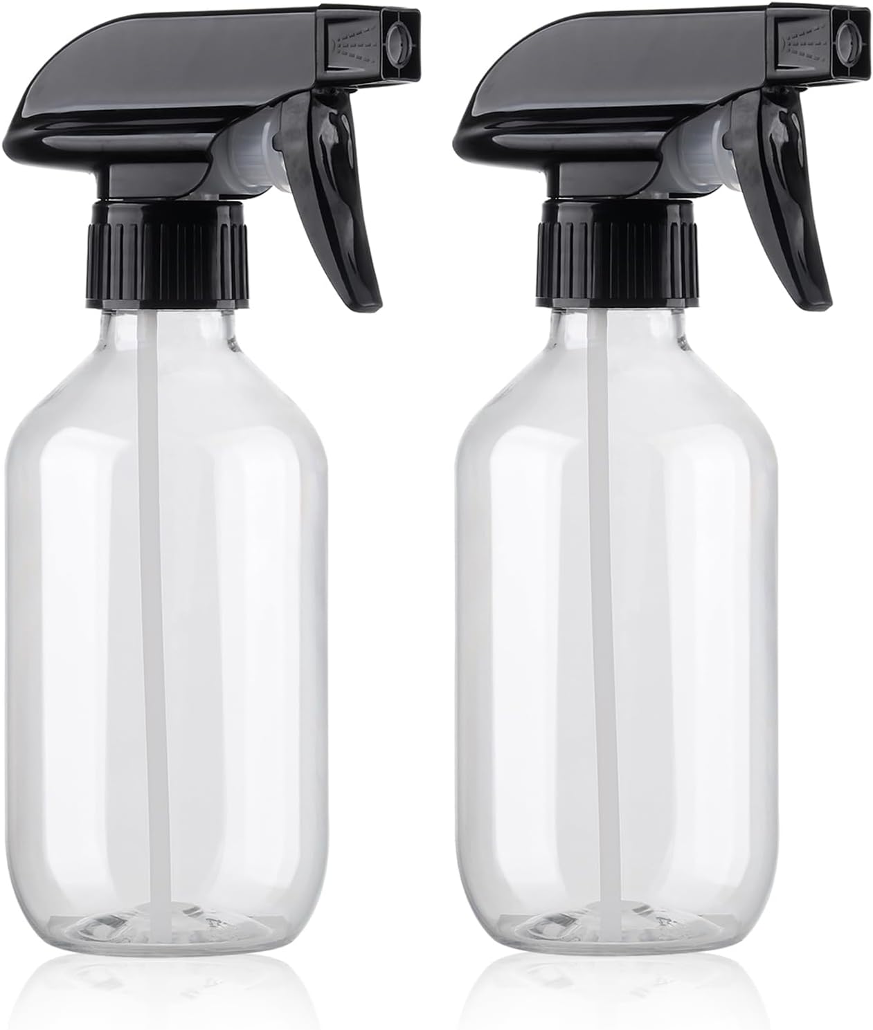 Teyssor Spray Bottles - BPA-Free 10 oz Fine Mist Spray Bottle Set | Adjustable Nozzle for Hair & Cleaning