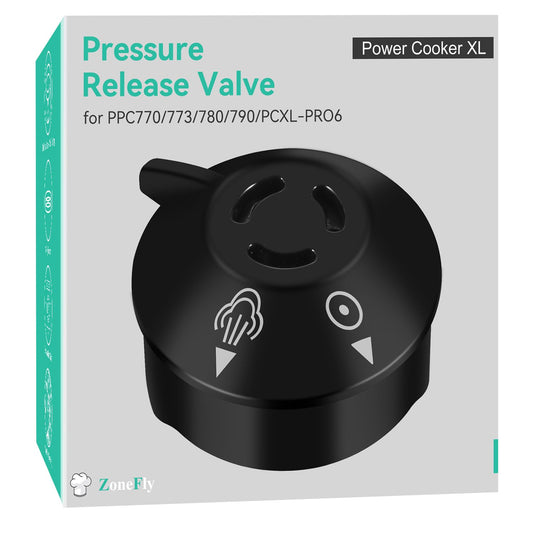 Original Pressure Release Valve Compatible with Power Cooker Pressure Cooker XL Including PPC770, PPC773, PPC780, PPC790, PCXL-PRO6. Emeril Lagasse Pressure 6Qt 8Qt