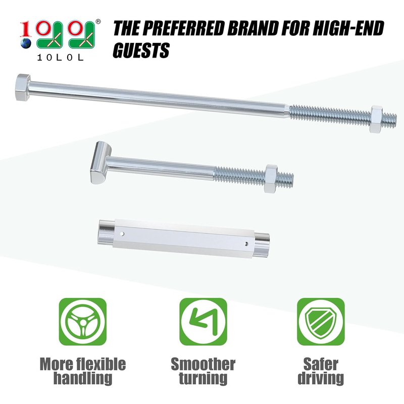 10L0L Golf Cart Brake Equalizer Rod Kit for Club Car Precedent (2004-up) Tempo (2018-up), Replacement Parts 102594301, 102559401, 102297901