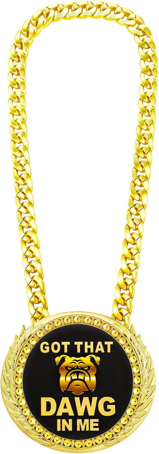 Misdary Turnover Chain Medal - 6" Big Football MVP Necklace | Perfect Award for Sports Competitions