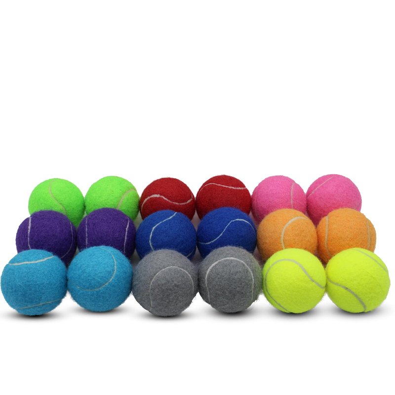 ZHUOKECE Tennis Balls, 90 Pack Training Tennis Balls Practice Balls, Pet Dog Playing Balls, fit for Beginner Training Ball (Multi-Color)
