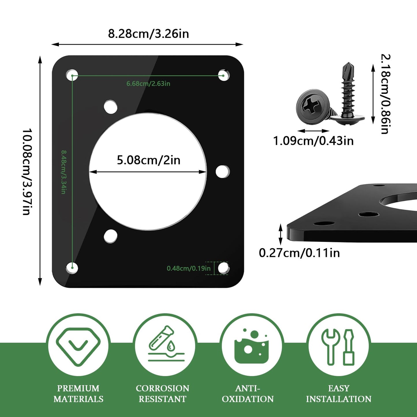 Annifree Golf Cart Charging Port Adapter Compatible for Noco GCP1 – Compatible with 110V AC & 36V EZGO TXT Carts – Ideal for Lithium Battery Conversion & On-Board Charging – Secure Plug Connectio