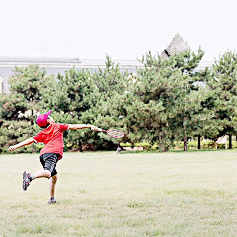 Badminton Balls, Durable Advanced Goose Feather Badminton Shuttlecock, Family for Practice Home Casual Playing