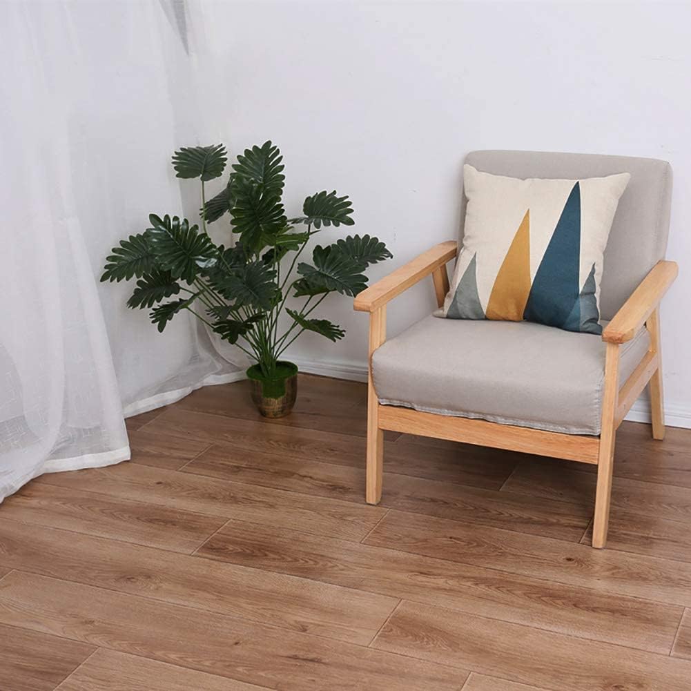 Peel and Stick Floor Tile, INMOZATA 36-Pack 54 Sq.Ft Self Adhesive Vinyl Plank Flooring Wood Grain Look 36x6 Inch Waterproof Tile Sticker for Bedroom, Living Room, Kitchen, RV (Natural Walnut)