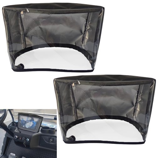 Ajqxh 2PCS Golf Cart Touchscreen Cover with Touchable Function,Waterproof,Washable and Reusable Touchscreen Covers for Golf Cart