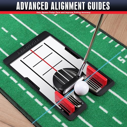 Champkey Magnetic Putting Mirror with Gates - Indoor/Outdoor Alignment Training