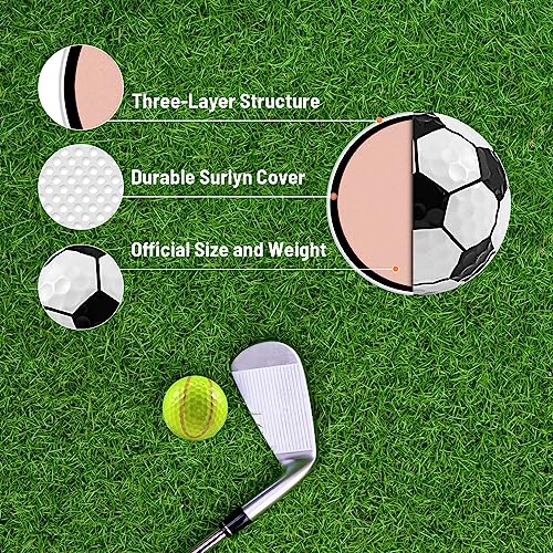 Sheffla Novelty Funny Cute Golf Balls - Perfect Gift for Kids & Golfers, Variation: Golf Balls