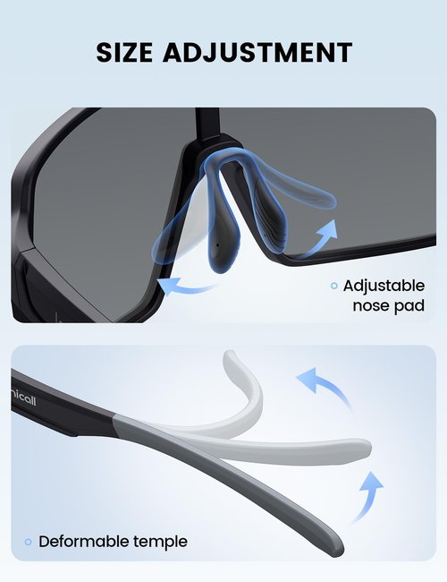 Lamicall Polarized Sports Sunglasses for Men Women, [29g Ultralight] UV400 Protection Sun Glasses for Cycling Running Baseball Fishing Golf Beach Volleyball, Full Frame, Black