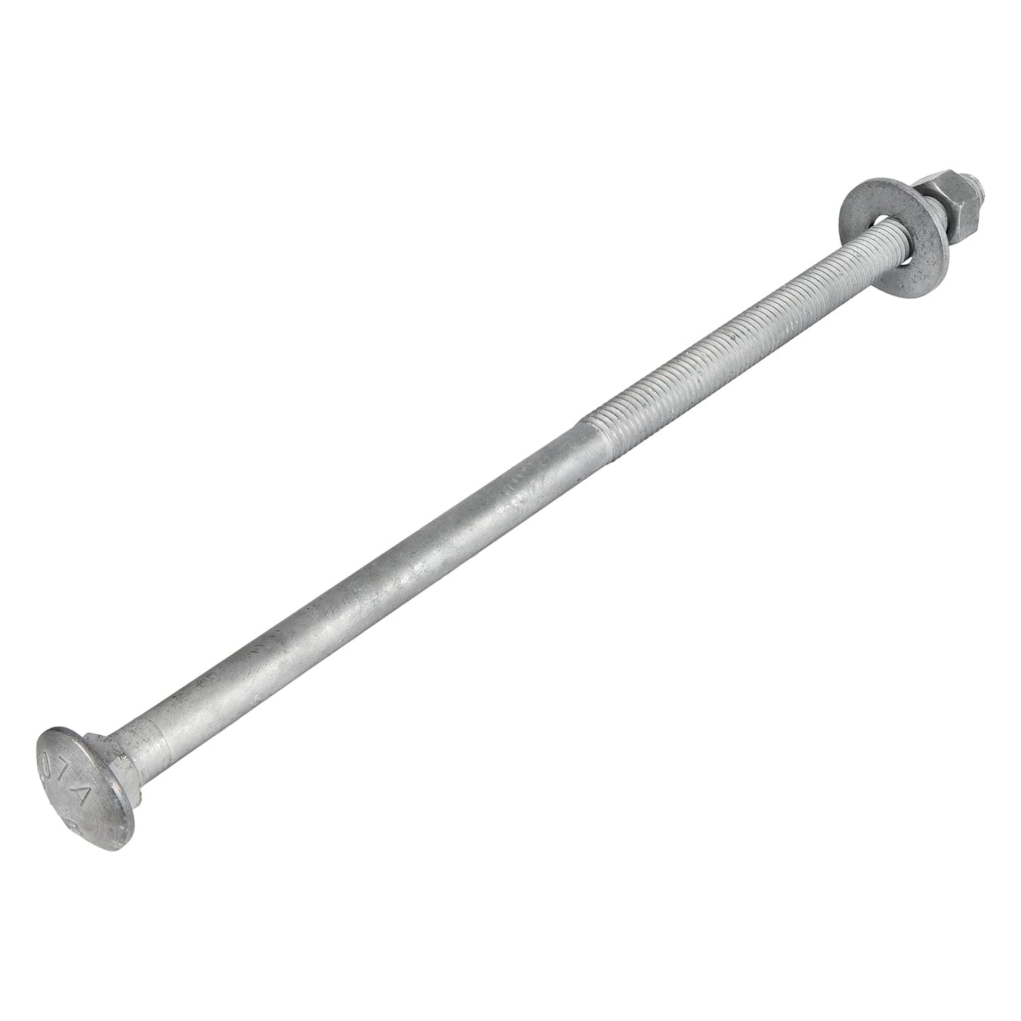 Galvanized Carriage Bolt Kit - 25 Pack 1/2" x 6" with Washers & Hex Nuts for Outdoor Use