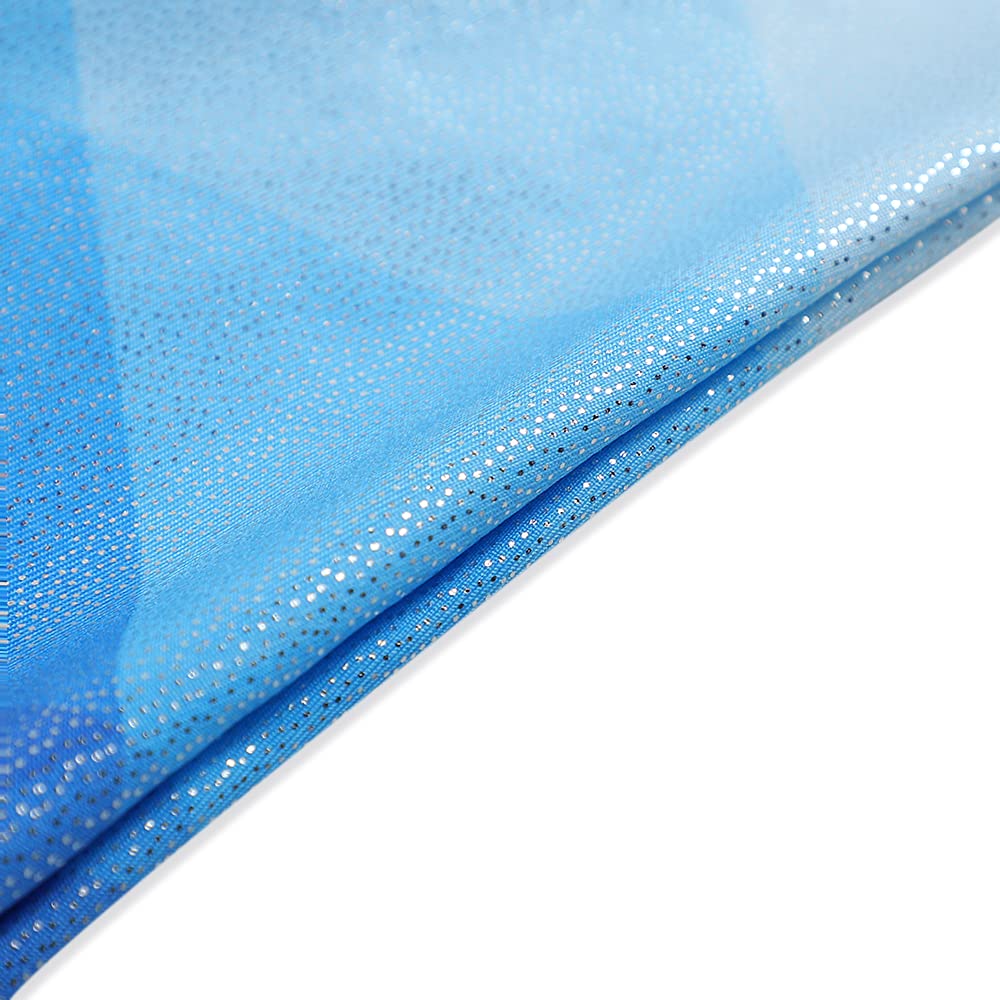 Belovance Leotards for Girls Gymnastics Unicorn Athletic Dance Wear Shiny Rainbow Blue Hotpink (White Blue, 9-10 Years)