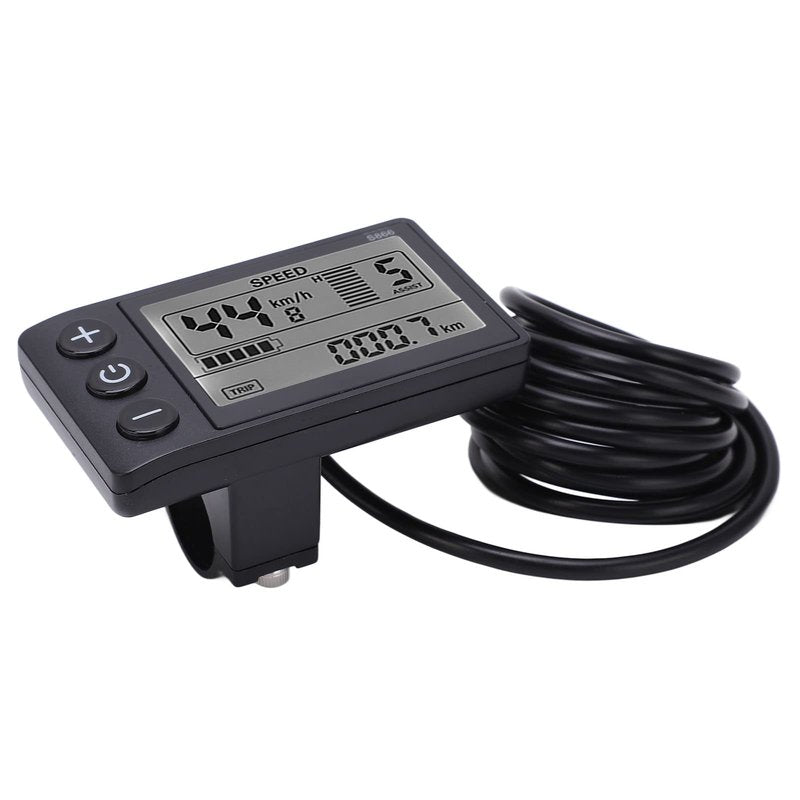 S866 Electric Display LCD Meter 24V 36V 48V Electric Scooter Control Panel with Plug