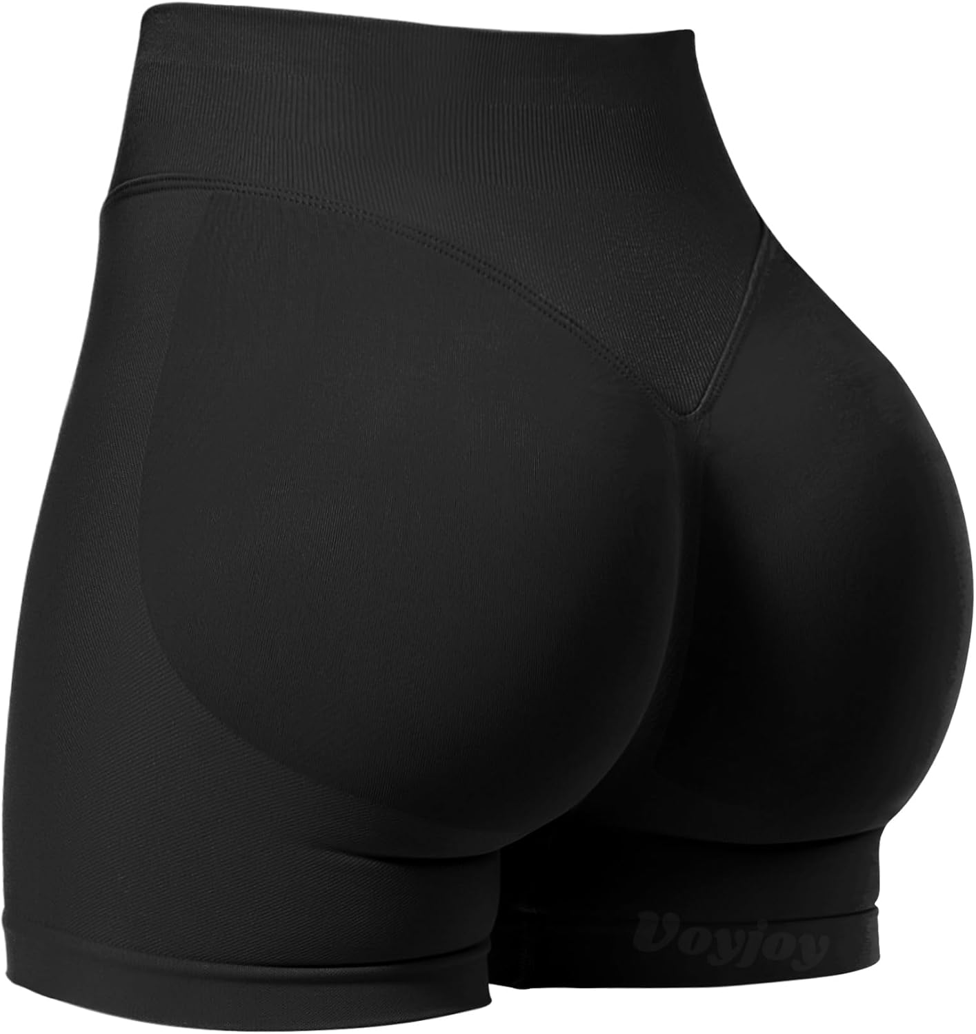 VOYJOY Women's Scrunch Butt Lifting Gym Shorts - Seamless Booty Biker Design | Available in 2.5" to 6" Sizes