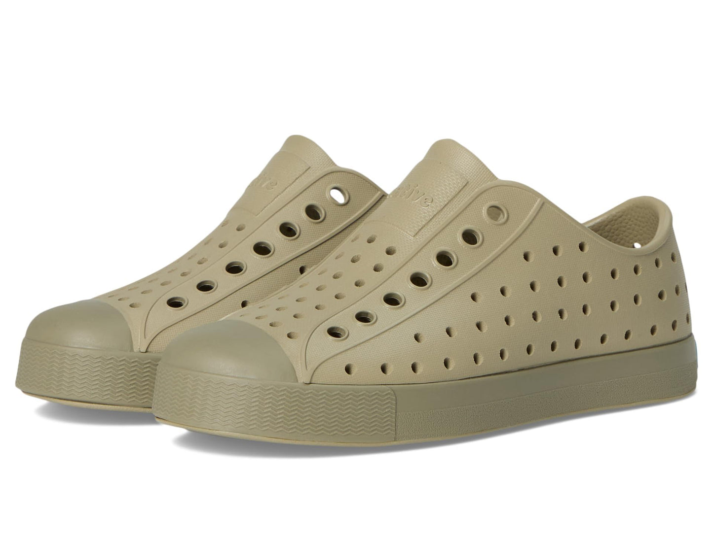 Native Shoes Unisex-Kids Jefferson Sneakers, Elm Green/Vetiver Grey, 5 Big Kid