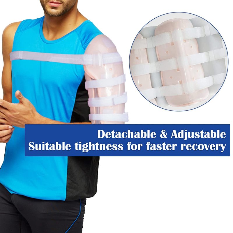 Sarmiento Brace - Humeral Shaft Fracture Splint Humeral Fracture Brace for Broken Upper Arm Shoulder Bicep Left/Right Arm Long-Bone Humerus Fracture for Men and Women (M)
