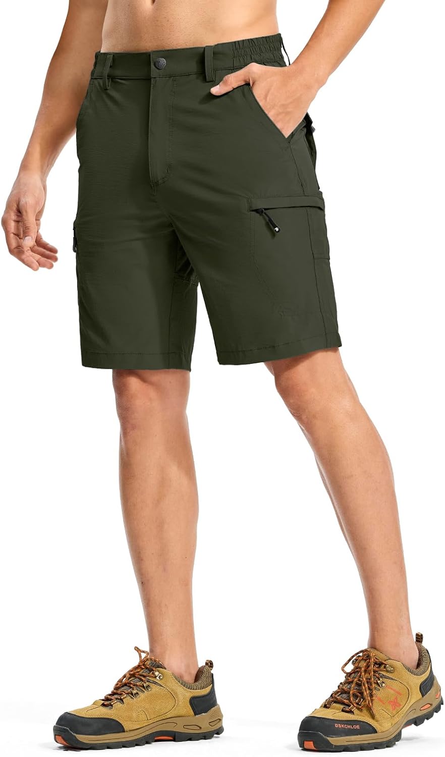 Rdruko Men's Hiking Shorts - Quick Dry Lightweight Cargo Shorts with 6 Pockets | Ideal for Outdoor Travel and Golf