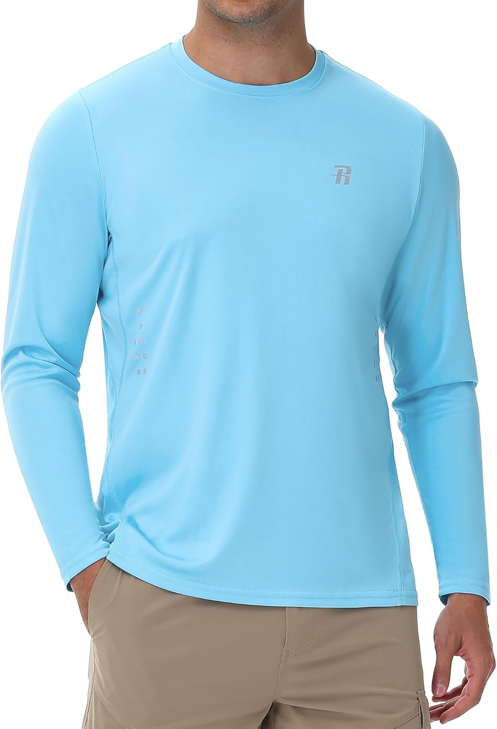 Runhit Men's UPF 50+ Sun Protection Shirt - Long Sleeve UV Swim & Fishing Rash Guard | Quick Dry, Lightweight