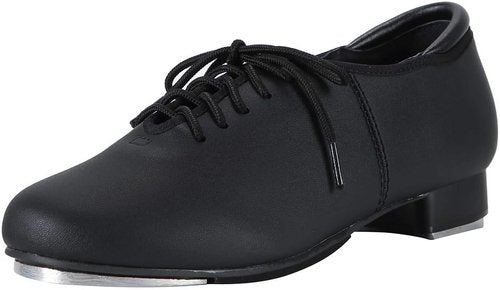 Linodes PU Leather Lace-Up Tap Shoes - Stylish Dance Footwear for Men & Women | Comfortable Fit