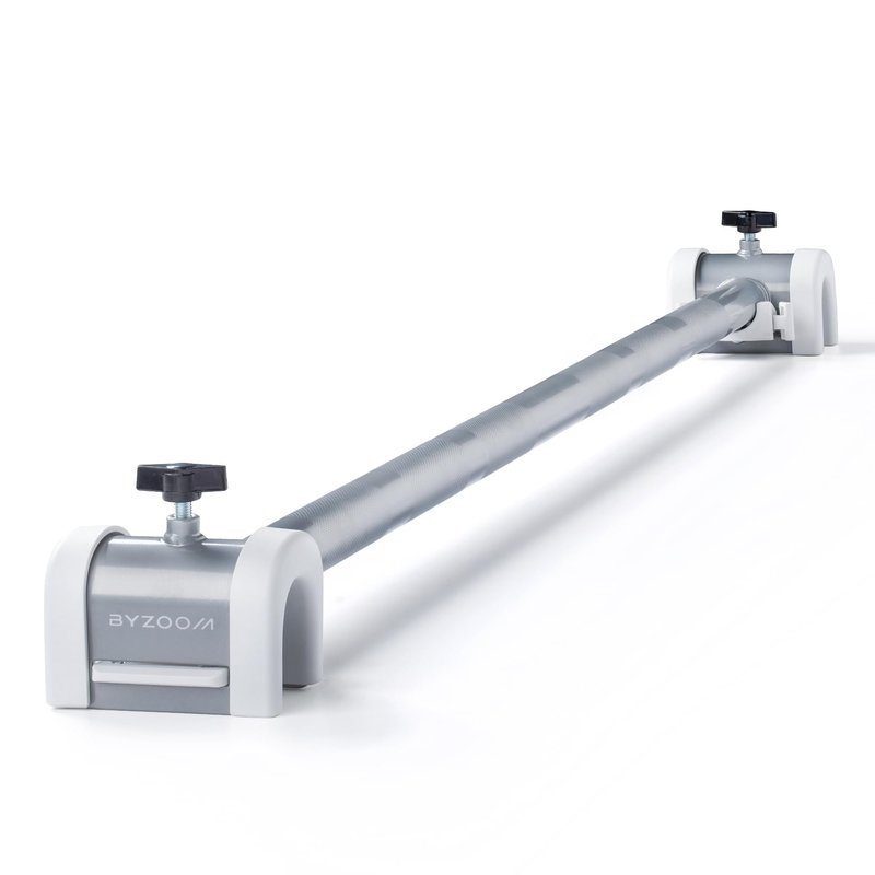 BYZOOM FITNESS Easy Bar Exclusive for BYZOOM FITNESS Adjustable Dumbbell to Barbell for Weight Training Fitness Exercise Full Body Workout for Home Gym Woman Beginner White