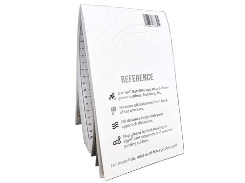 BACK POCKET GOLF Yardage Book (4 Pack) - USGA Conforming and Made in USA - Essential for Tournament Players. Fits Easily Inside Your Yardage Book or scorecard Holder.