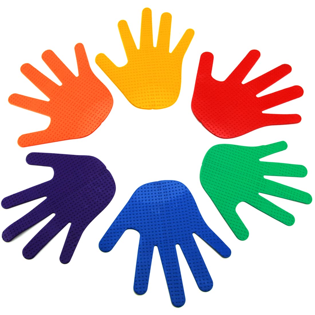 GSi Hand Spot Markers Set of 6 Pairs Non-Toxic Non-Slip in Assorted Colours for Kids Education and Learning