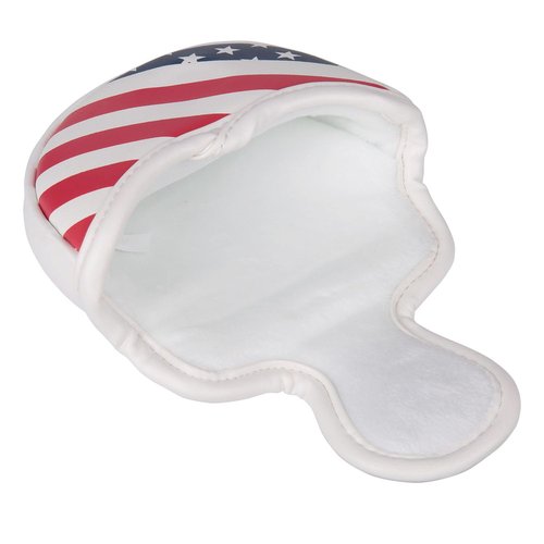 USA Stars and Stripes Print Golf Club Mid Mallet Putter Head Cover Small Mallet Cover for Scotty Cameron Taylormade Odyssey