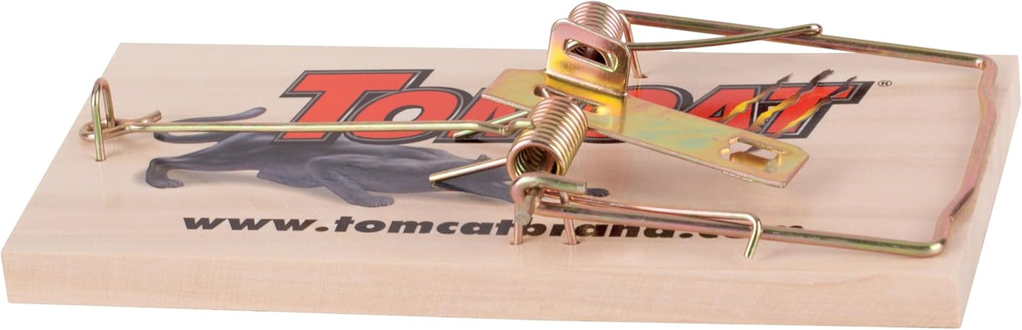 Tomcat Rat Traps - Economical & Effective Wooden Traps for Home Use | 8-Pack