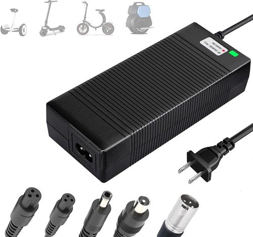 EVAPLUS 42V 2A Fast Charger - UL Certified with 5 Type Plugs for 36V Lithium Batteries | Compatible with Pocket Mod & Electric Scooters