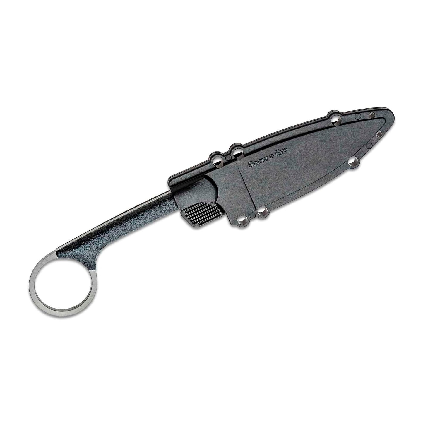 Cold Steel Bird & Game 3.5" Lightweight Durable Japanese AUS8A Stainless Steel Fixed Blade Drop Point Outdoor Hunting Neck Knife, Resistant Secure-Ex Sheath