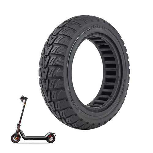 9.5x2.5-6.1 Electric Scooter Tire, Off-Road Replacement Wheels, Tubeless Rubber Tyre for NIU KQi3 Pro/Max/Sport Electric Scooter (2)