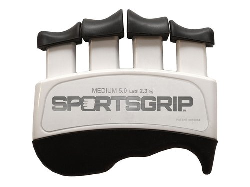 SPORTSGRIP Hand and Finger Exerciser (Medium - 5lbs / 2.3kg) – Best Ergonomic Finger Strengthener to Improve Grip for All Sport Athletes