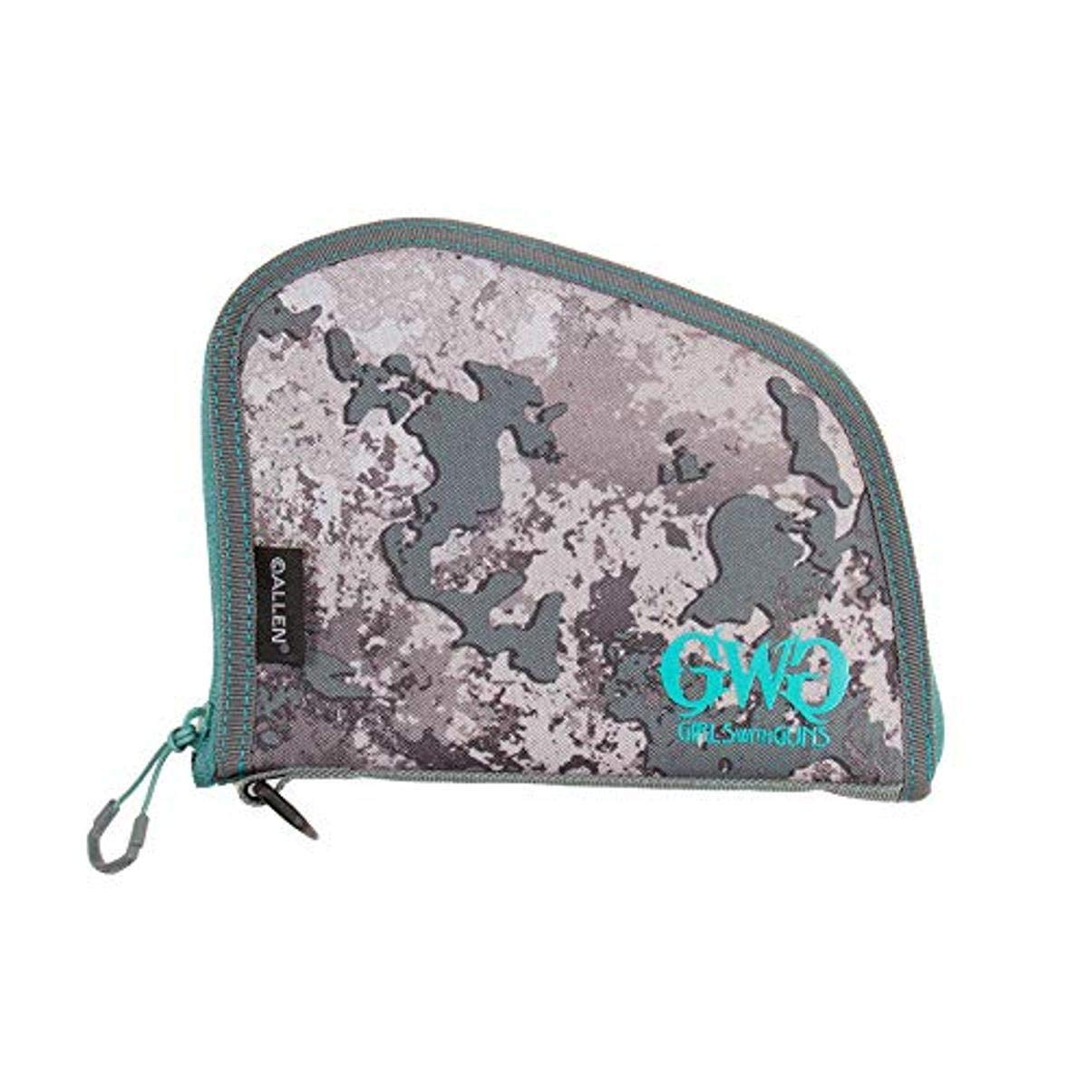 Allen Company Girls with Guns 8 inch Handgun Case by Allen, Shade Camo, Gray and Teal, One Size (91-8)