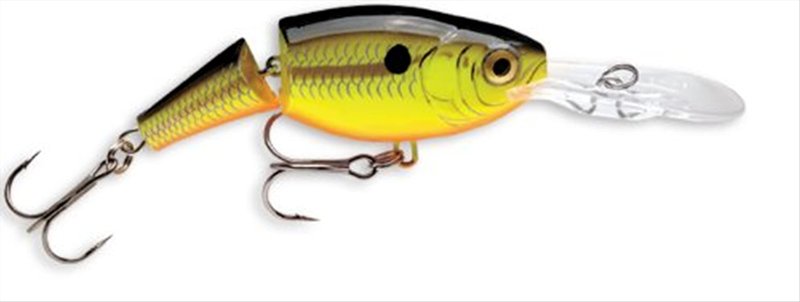 Rapala Jointed Shad Rap 05 Fishing lure, 2-Inch, Chartreuse Black
