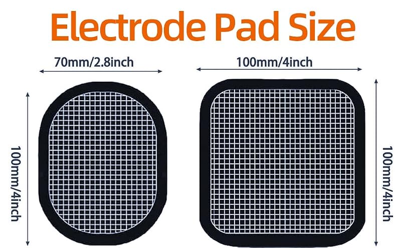 Replacement Gel Pads for Abdominal Belts - 18 Pack (6 Sets) Black