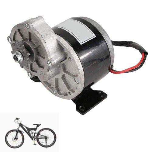 12V 250W DC Gear Reduction Motor, MY1025Z2 with 9 Tooth Sprocket Durable Gear Reduction Motor, for Electric Bicycle Scooter