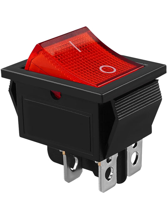 AUGREX 4 Pin 2 Position Air Compressor On-Off Switch with Light Fit for Kobalt 8 Gal Tank Air Compressors, Replace 5607-0020-01, 15/30A 250V