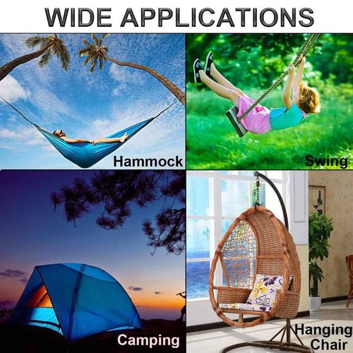 Heavy Duty Carabiner Clip, Lsqurel 4inch 304 Stainless Steel Snap Hooks 5pcs Large Carbineers for Hammock, Swing, Gym, etc Capacity 880 lb