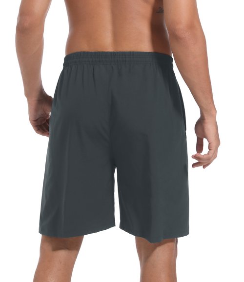 Kinglaman 5 Pack Mens Athletic Gym Workout Shorts Quick Dry Basketball Running Lightweight Shorts with Pockets 3 Black 1 Blue 1 Gray Medium