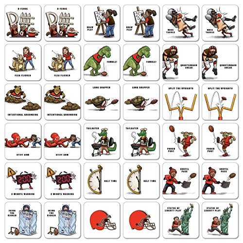 NFL Memory Match Game - Cleveland Browns Team Colors