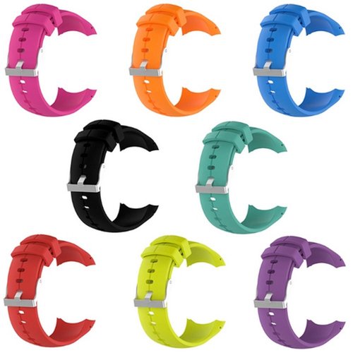 QGHXO Band for Suunto Spartan Ultra, Replacement Soft Silicone WristBand Strap with Metal Buckle for Suunto Spartan Ultra Watch