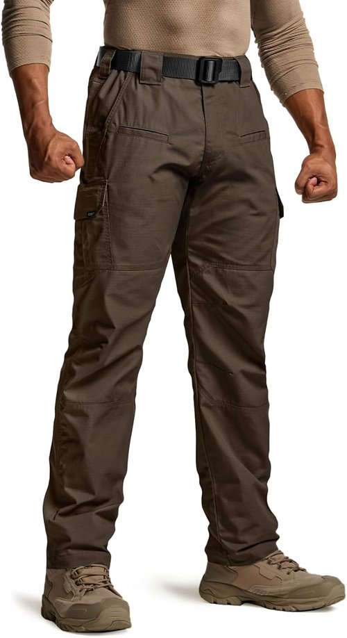 CQR Men's Tactical Pants - Lightweight Water-Resistant Ripstop Cargo Design | Ideal for EDC & Hiking
