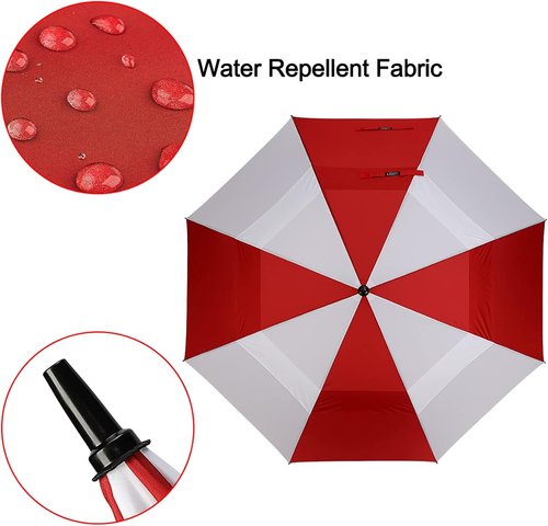 G4Free Golf Umbrella - Oversized 72 Inch Double Canopy, Windproof & Waterproof Design