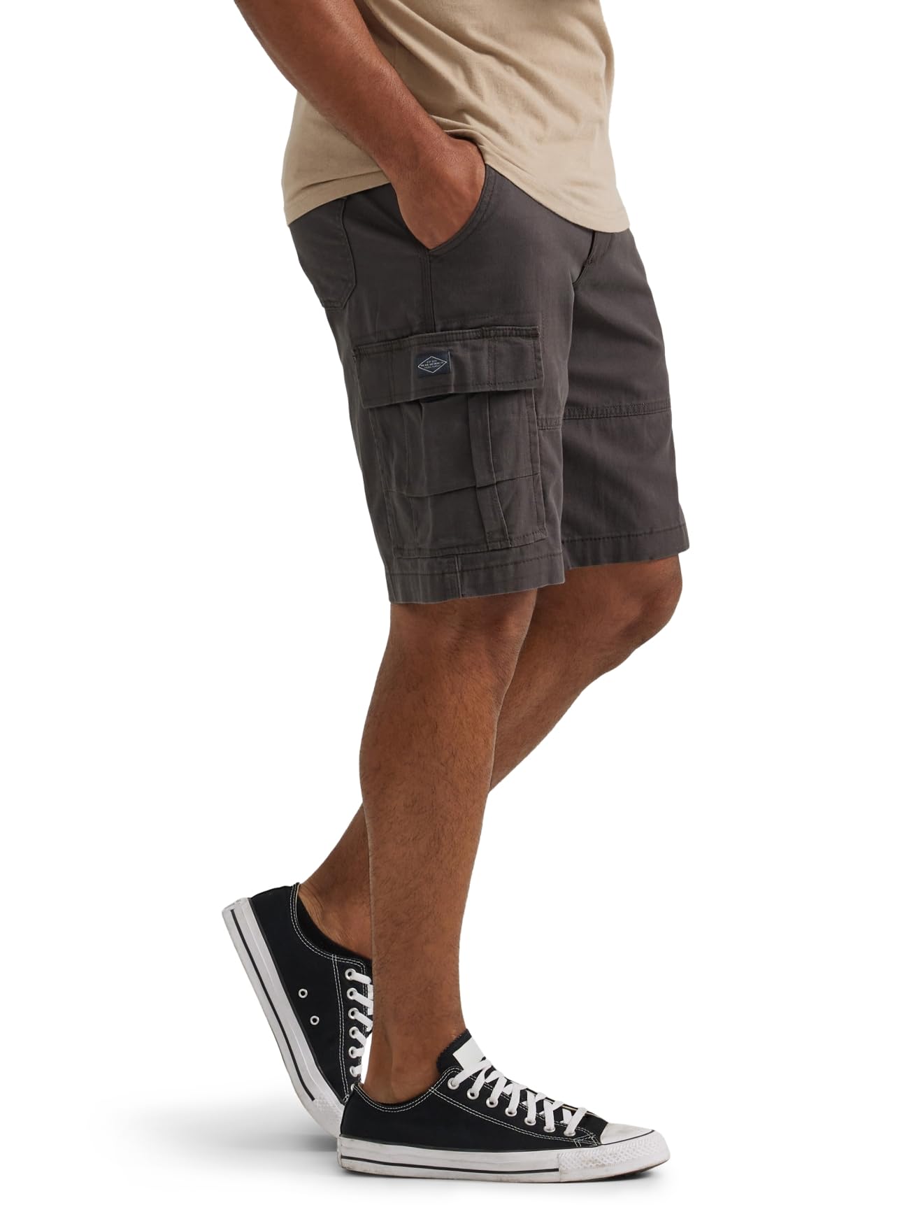 Lee Men's Extreme Motion Carolina Cargo Short, Mortar Gray, 34