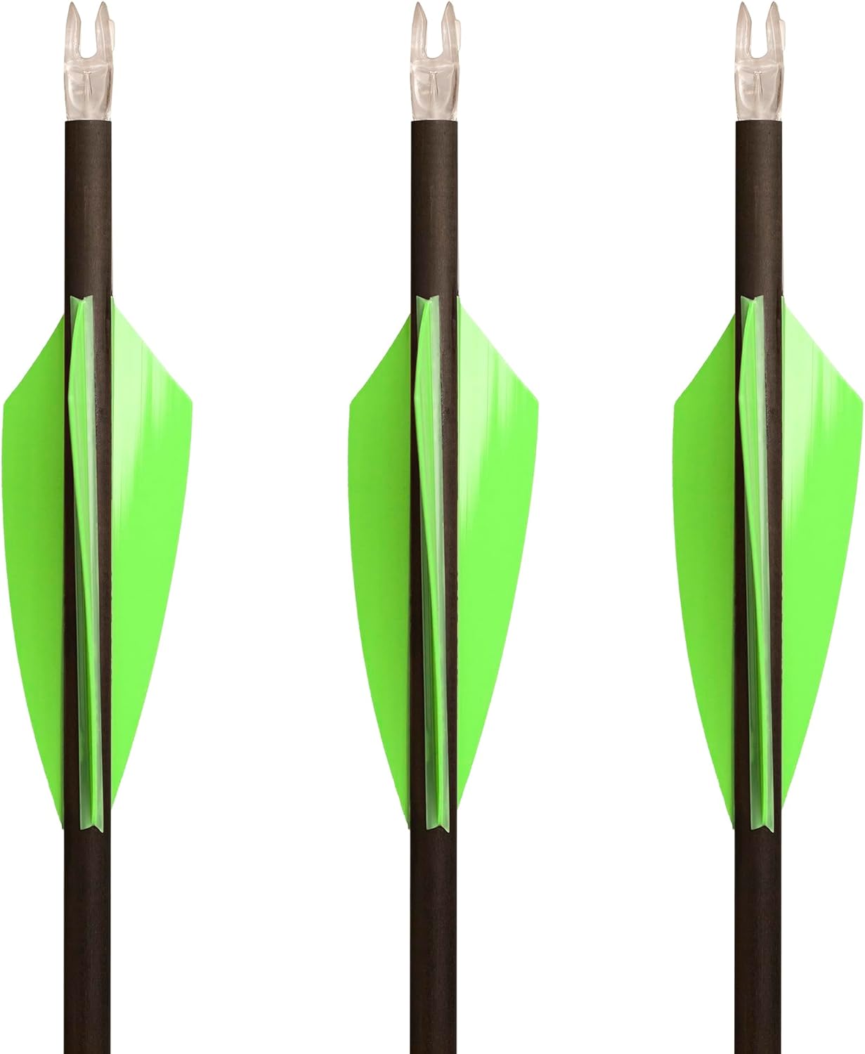 TAC Vanes 2.75" Driver Arrow Vanes - Durable, Lightweight Archery Fletching for Compound & Crossbow | Green 36 Pack