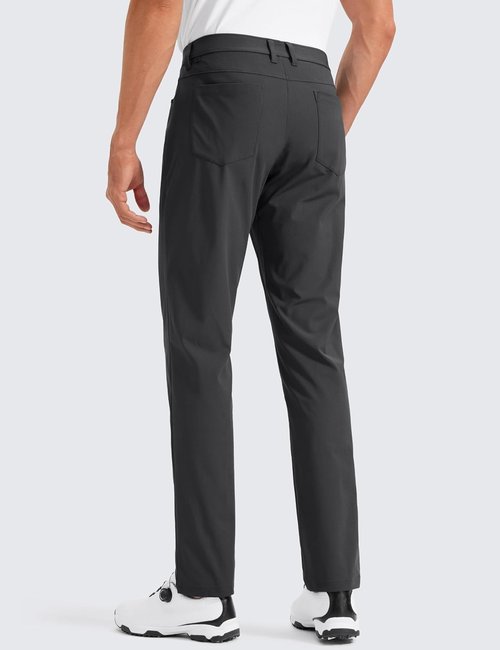 CRZ YOGA Men's Golf Pants - All Day Comfy 5-Pocket Design | Quick Dry, Lightweight Stretch Trousers (28"/30"/32"/34")